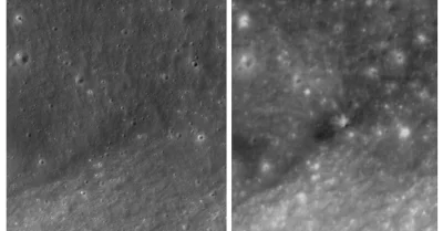Elon Musk Rocket Moon Crash Photos Show 5,400 mph Impact