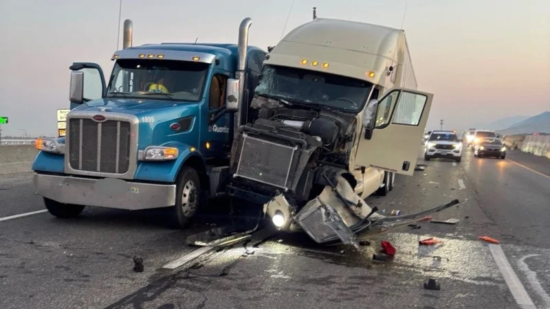 Utah Highway Patrol links Interstate 15 crash to cone pickup near Ogden