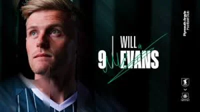 Will Evans signs a two-year deal with Plymouth Argyle