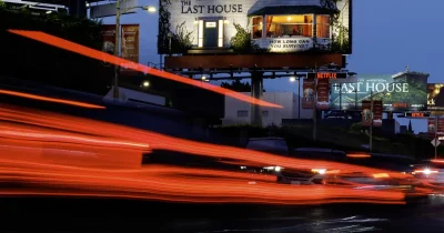 Jon Bruno Watches The Last House Cast Billboard Hold Court in West Hollywood
