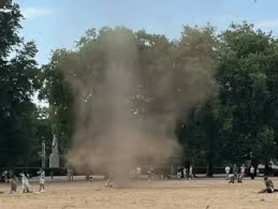 Greenwich Park Dust Devil spins through London park Sunday