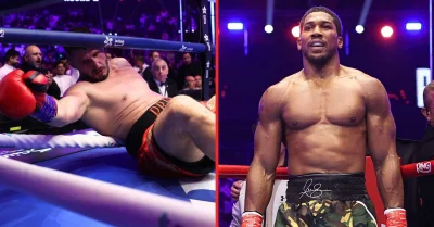 Kristian Prenga says Anthony Joshua's power was real after first career knockdown in Jeddah