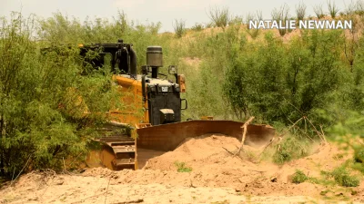 Mike Davidson says bulldozers reached Big Bend National Park area
