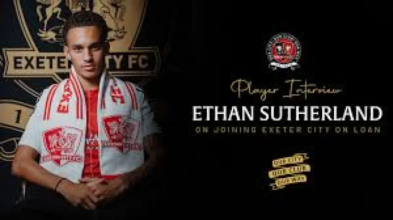 Ethan Sutherland joins Exeter City on loan until the end of the season