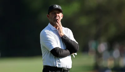 Charl Schwartzel's ball eaten by a largemouth bass at LIV Golf New York