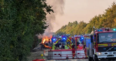 A34 Fire Brings Standstill and Severe Delays This Evening