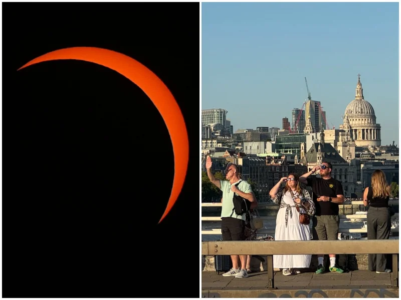 London Watches Solar Eclipse Peak Near 90 Per Cent — Eclipse Photo