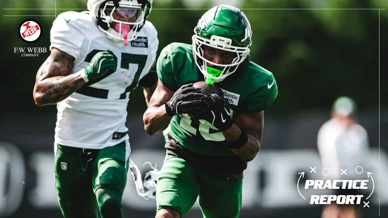 Isaiah Williams' 66-yard catch and TD highlight Jets Saturday scrimmage — Omar Cooper Jr