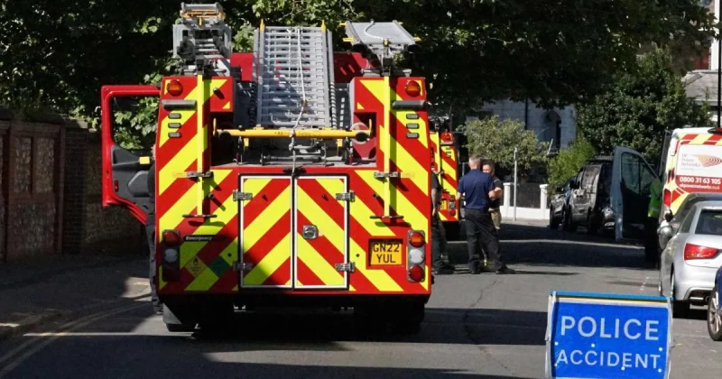 Emergency crews at Lismore Road fire in Eastbourne — Solar Eclipse In Norwich