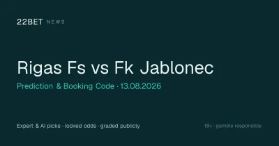 Jablonec take a 2-0 lead into the second leg as Rīgas FS face a difficult task on Thursday