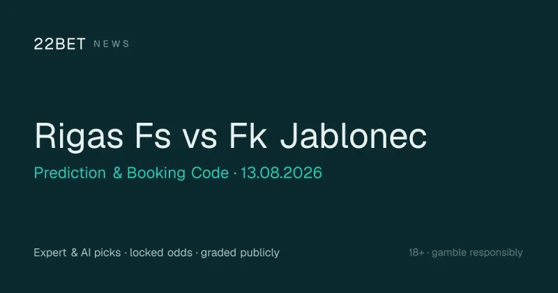 Jablonec take a 2-0 lead into the second leg as Rīgas FS face a difficult task on Thursday