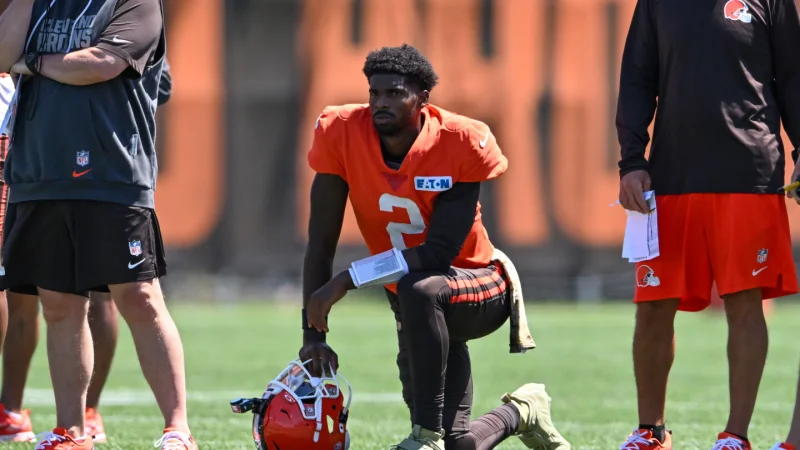 Shedeur Sanders Press Conference Apology: blister on his throwing hand could explain Browns training camp dip