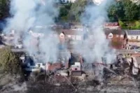 Arson arrest after Pantside fire evacuates 32 properties — South Wales Fires