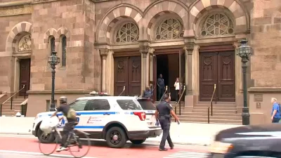 Jessica Tisch says 46-year-old taken into custody at Central Synagogue