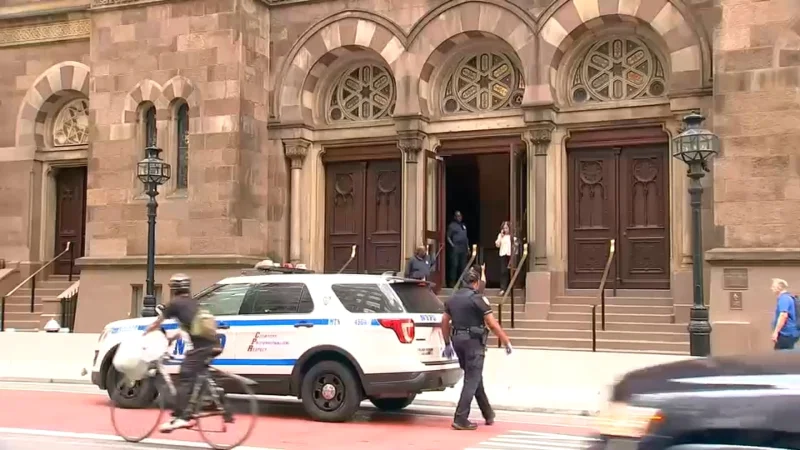 Jessica Tisch says 46-year-old taken into custody at Central Synagogue