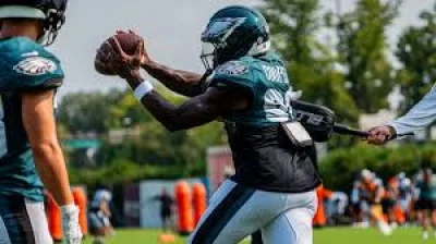 Darius Cooper's best training camp practice came Monday with Jalen Hurts targeting him repeatedly