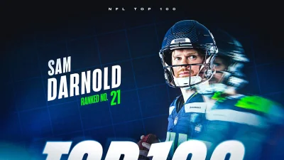 Sam Darnold rises to No. 21 in NFL Top 100 after breakout Seahawks season
