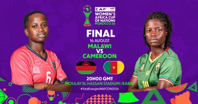 Cameroon lead Malawi 2-0 in first half of WAFCON final — Cameroon Vs Malawi