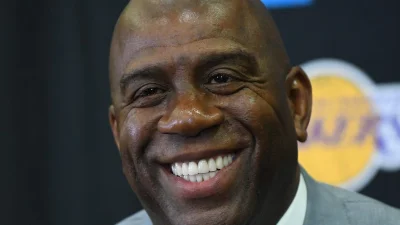 Magic Johnson Shares 67th-Birthday Instagram Post With Friends