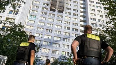 Euronews Frames Berlin High-rise Fire Rescue Gap