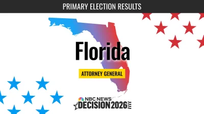 NBC News posts Elijah Manley Florida Attorney General Primary Election 2026 live results