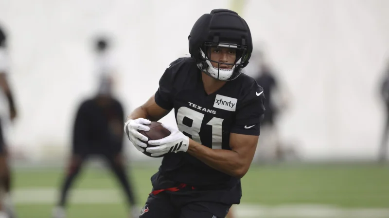 Jayden Higgins Lower Leg Injury Adds to Texans’ Receiver Woes in Joint Practice