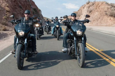Charlie Hunnam Drives Sons Of Anarchy Reunion in Legends