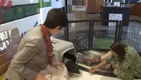 Diane Warren adopts Wilbur after West Hollywood auction