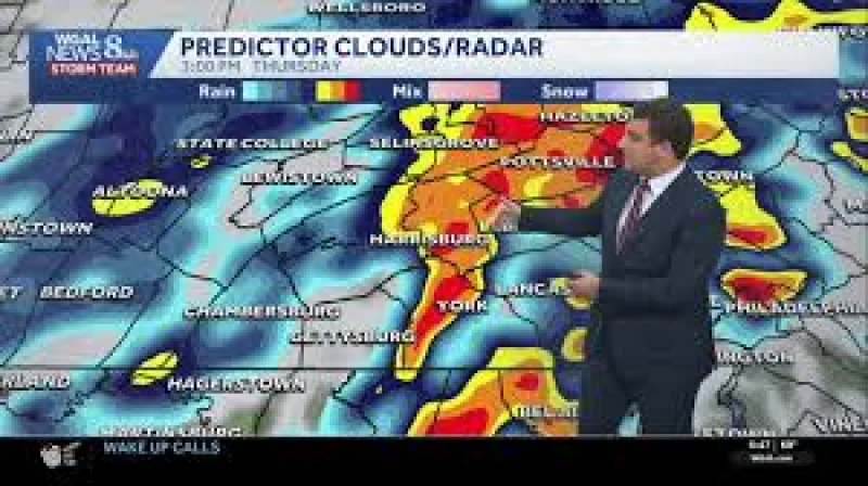 Kathy Orr outlines Severe Thunderstorm Warning until 4:30pm — Wgal Weather