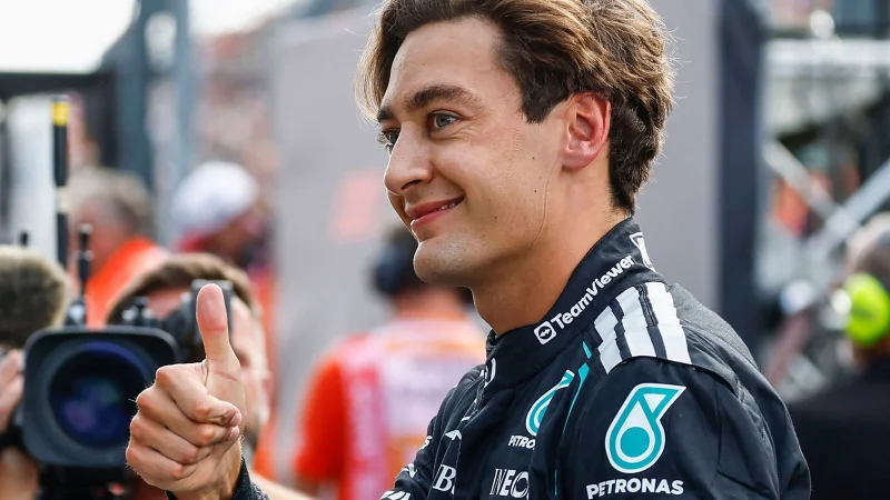 George Russell takes Sprint pole with Charles Leclerc third at Zandvoort — Charles Leclerc Zandvoort Sprint Qualifying