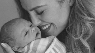 Erin Holland welcomes baby after 20 rounds of IVF