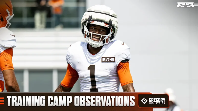 KC Concepcion's big plays steal the show in Browns Game joint practice against the Bills