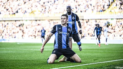 Vanzeir misses biggest chance as Club Brugge leads by the smallest margin