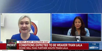 Molly Pierce says Honolulu is watching Moke as Hurricanes Weather shifts