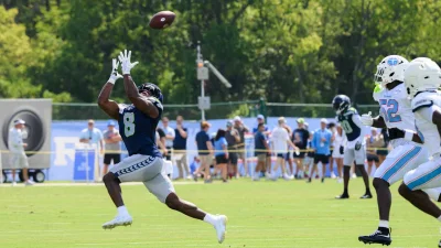 Ty Okada’s pick six headlines Seahawks Vs Titans joint practice