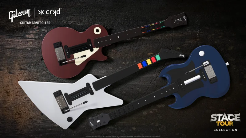 CRKD Gives Guitar Hero Three Gibson Controllers for Stage Tour