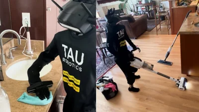 Gianna Capezio Rents $30 Humanoid Robot for Cleaning Service — Humanoid Robot Apartment Cleaning Service
