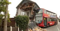 Double-decker Bus crashes into West Road house in Ormesby St Margaret
