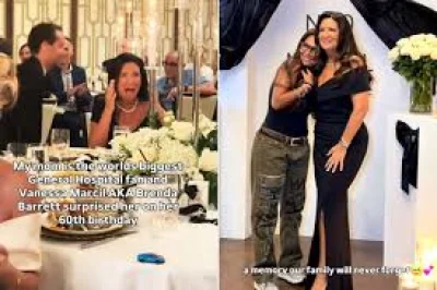 Vanessa Marcil surprises Mabel Nieta Gonzalez at 60th birthday