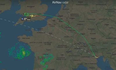 United Boeing 767 declares Bound squawk 7700 and lands at Heathrow