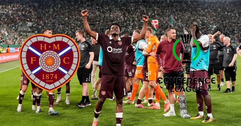 Hearts reach Conference League league phase after Rapid Vienna shootout win — Hibs Game Today