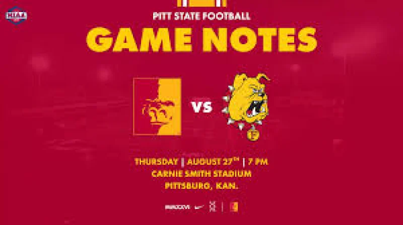 Pitt State Football opens with a heavyweight test as No. 5 Pittsburg State hosts No. 1 Ferris State Thursday night