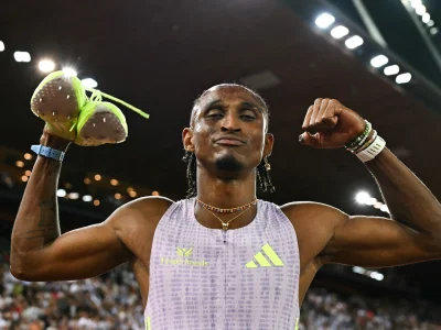 Masai Russell breaks 100m hurdles world record in Zurich as Alison Dos Santos joins record night — World Record