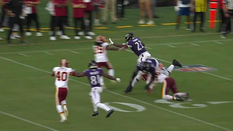 Adam Randall's 24-yard run against the Washington Commanders in Preseason Week 3
