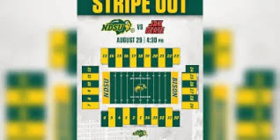 Ndsu Football: stripe out set for Aug. 29 season opener against Jacksonville State