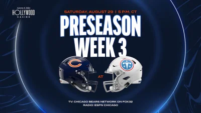 Bears Vs Titans set for 5 p.m. CT preseason finale in Nashville