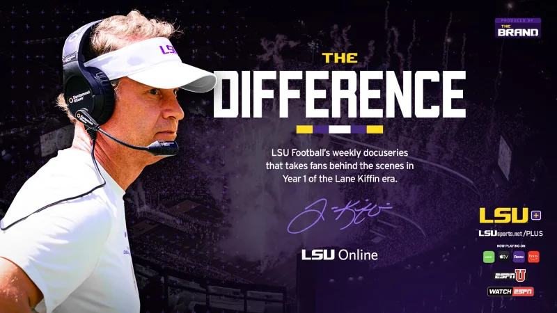 The Difference premieres Sept. 8 on LSU+ and Sept. 9 on ESPNU — Lsu Tigers Football gets the all-access treatment
