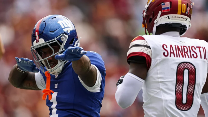 Malik Nabers out Friday, non-committal for Week 1 as Giants manage knee comeback