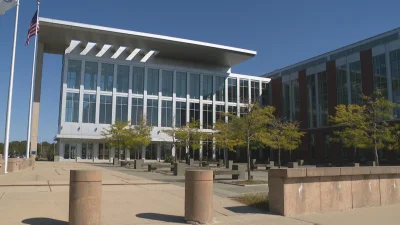 Dawn Light arrested outside Plymouth District Courthouse in Clancy trial