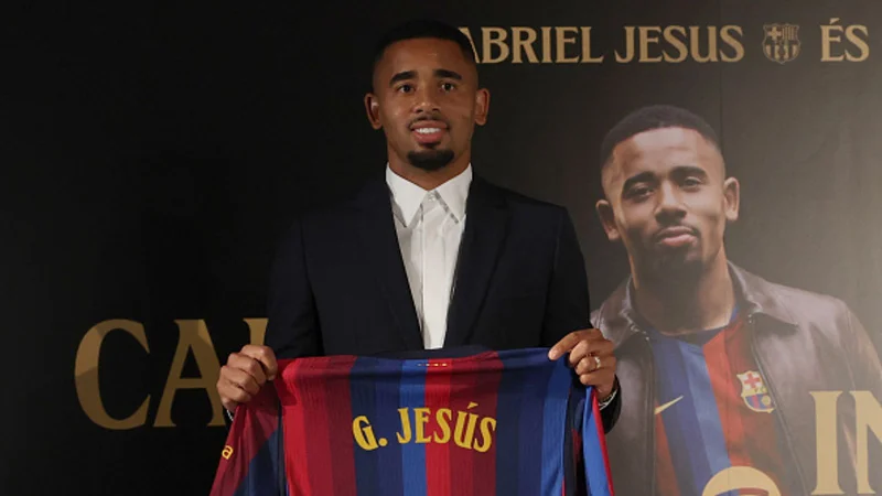 Gabriel Jesus to Barcelona in £8.6m deal on Deadline Day Transfer News Arsenal